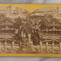 Lot 019 - Antique Stereoview Stereo Optic 3D Photo Card, Abraham Lincoln's Catafalque (Casket), American Views No. 353, New York City