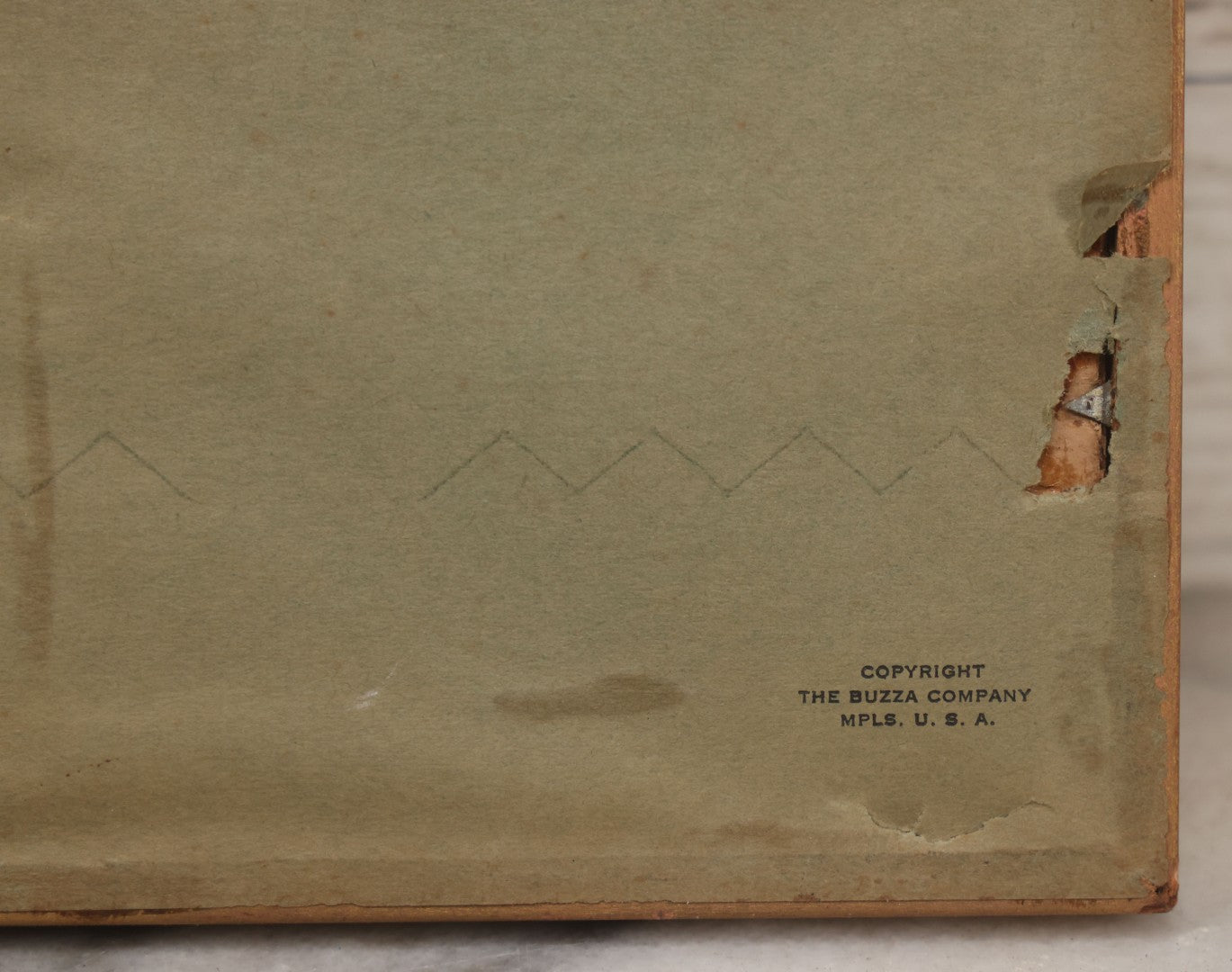 Lot 022 - Vintage Framed Funeral Poem Art, "Away" By James Whitcomb Riley, Sympathy Gift Keepsake, "He Is Not Dead~~He Is Just Away!," Copyright Buzza-Craftacres, The Buzza Company, Minneapolis, Minnesota, 4-5/8" x 9-5/8"