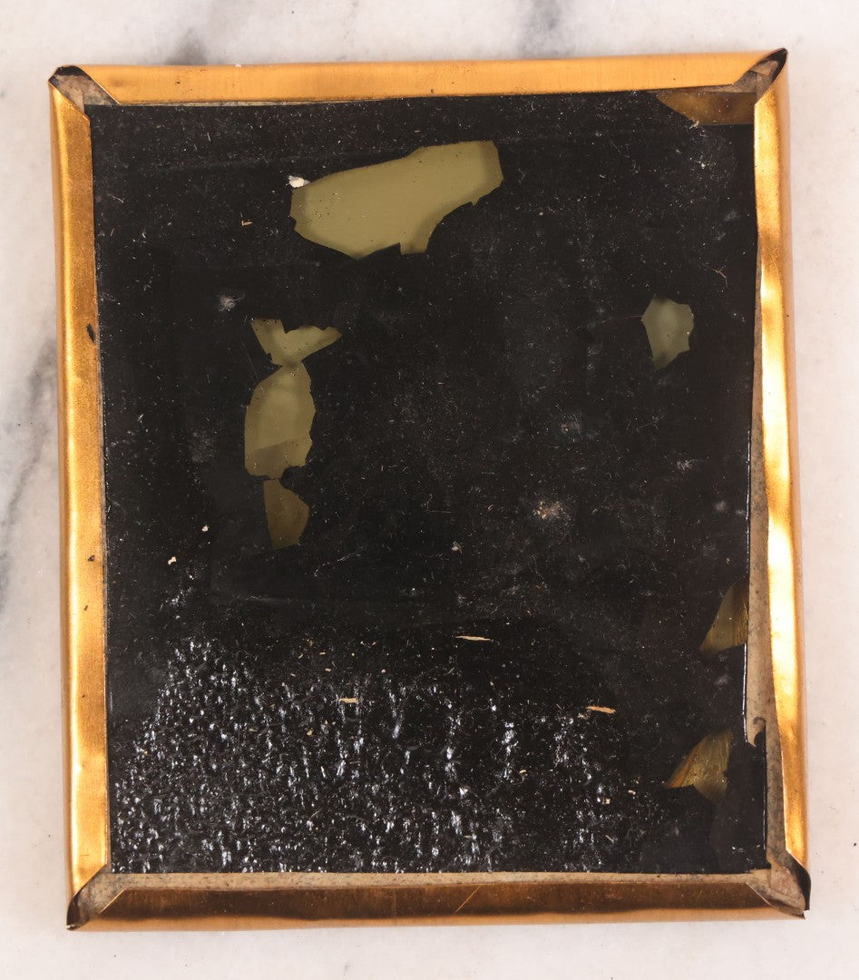 Lot 033 - Antique 1/6th Plate Ambrotype Photograph Of A Young Man With Mustache, Slight Smile, Photographed By I. Rehn, Philadelphia, With Note From Rehn In Case Regarding Care Of Ambrotypes, In Intact Leatherette Union Case, Note Loss To Black Varnish