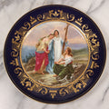 Lot 035 - Antique Hand Painted Decorative Plate With Allegorical Three Theological Virtues Motif, "Glaube, Hoffnung Und Liebe" (Hope, Faith, And Charity), Artist Signed K. Weh, Royal Vienna Porcelain, Circa Late 19th Century, 10-1/4" Diameter