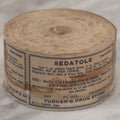 Lot 043 - Antique New Old Stock N.O.S. Roll Of 100+ Unused "Sedatole" Medicine Labels, Contains Codeine Sulfate (Opium Derivative), From Turner's Drug Store, Keeseville, New York, M.C. Turner, Proprietor