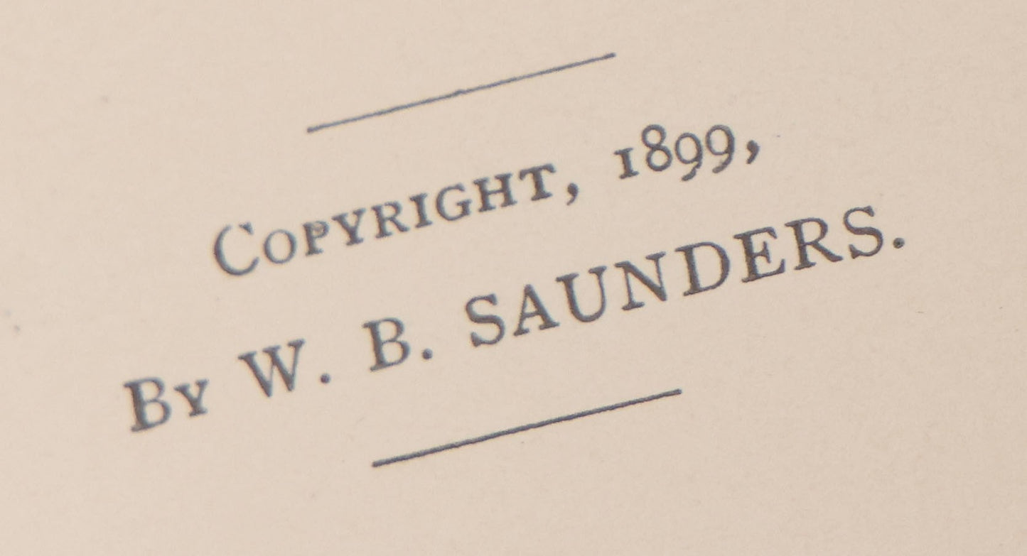 Lot 049 - "Atlas Of The External Diseases Of The Eye Including [...] Pathology And Treatment" Antique Medical Book By Prof. Dr. O. Haab, Translated From German, Illustrated With 76 Plates & 6 Engravings, Published By W.B. Saunders, Philadelphia, 1899