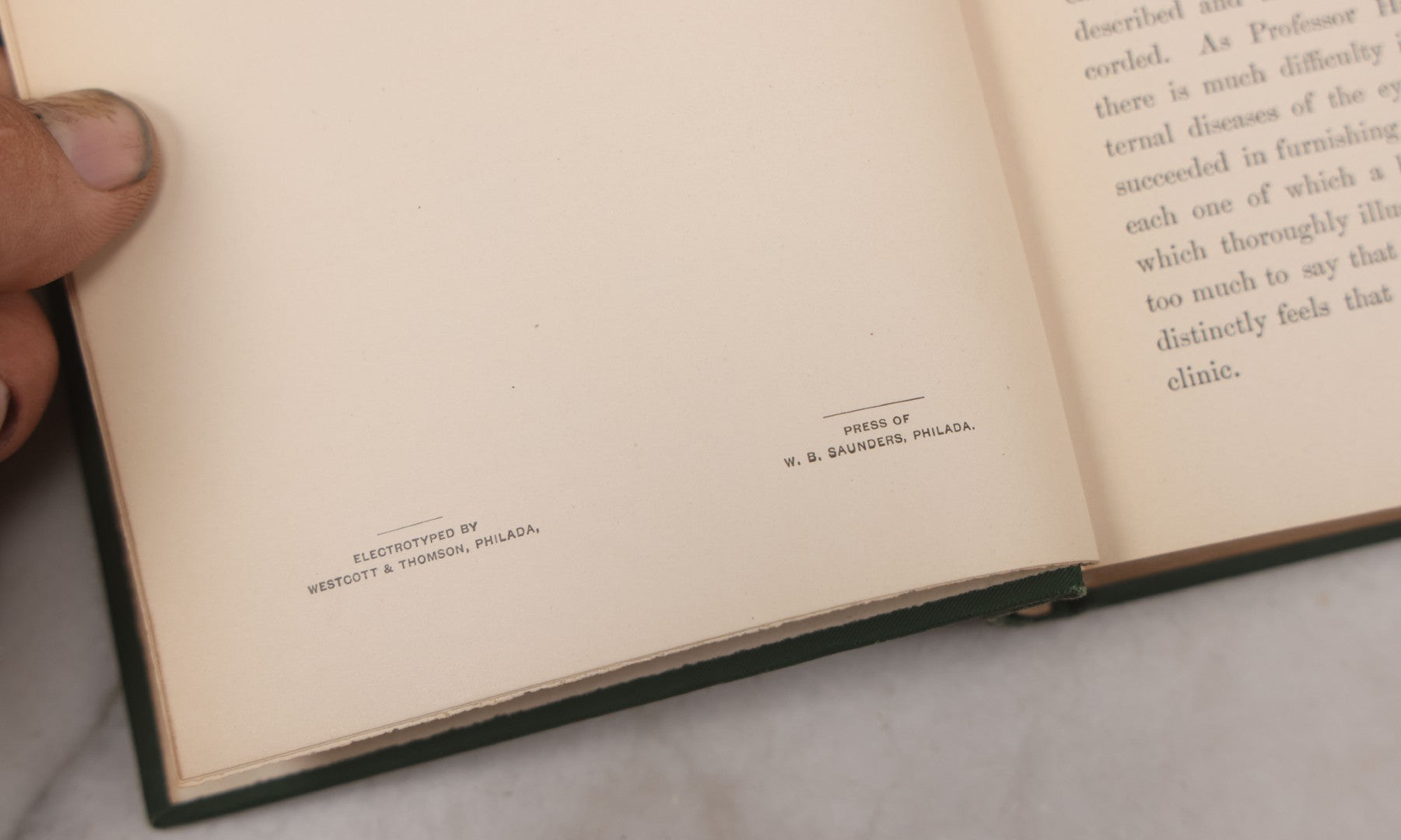 Lot 049 - "Atlas Of The External Diseases Of The Eye Including [...] Pathology And Treatment" Antique Medical Book By Prof. Dr. O. Haab, Translated From German, Illustrated With 76 Plates & 6 Engravings, Published By W.B. Saunders, Philadelphia, 1899