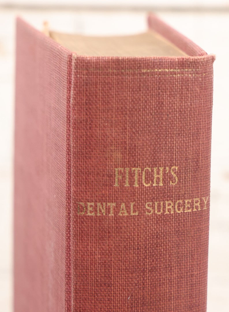 Lot 054 - "Fitch's Dental Surgery: A System Of Dental Surgery In Three Parts" Antique Medical Dentistry Book By Samuel Sheldon Mitch, M.D., Second Edition, Published By Carey, Lea, & Blanchard, Philadelphia, 1835