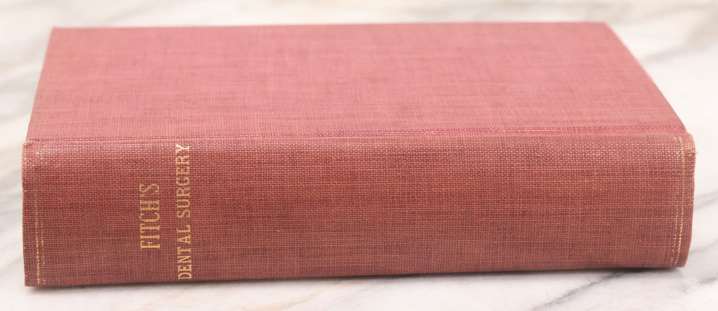 Lot 054 - "Fitch's Dental Surgery: A System Of Dental Surgery In Three Parts" Antique Medical Dentistry Book By Samuel Sheldon Mitch, M.D., Second Edition, Published By Carey, Lea, & Blanchard, Philadelphia, 1835
