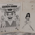 Lot 065 - Pair Of Vintage Underground Comic Book Style Poster Prints, "The Fabulous Andrews Sisters" And Zombie Woman Pin-Up, Signed In Print D.F.K. 1974 And D.K. '71, Respectively, On Glossy Paper
