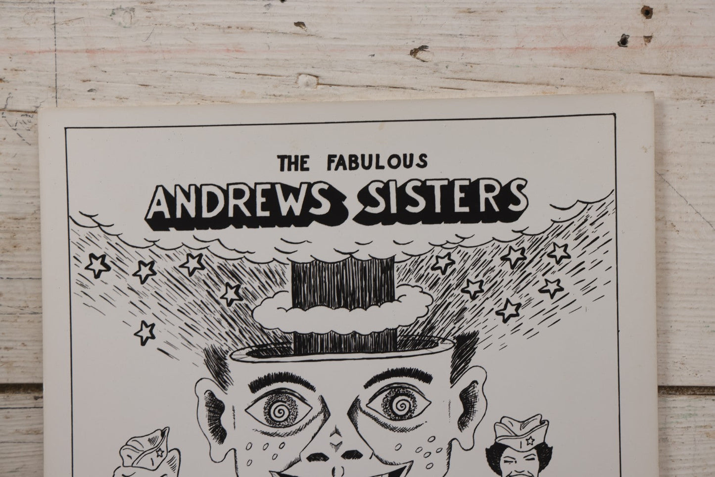 Lot 065 - Pair Of Vintage Underground Comic Book Style Poster Prints, "The Fabulous Andrews Sisters" And Zombie Woman Pin-Up, Signed In Print D.F.K. 1974 And D.K. '71, Respectively, On Glossy Paper 
