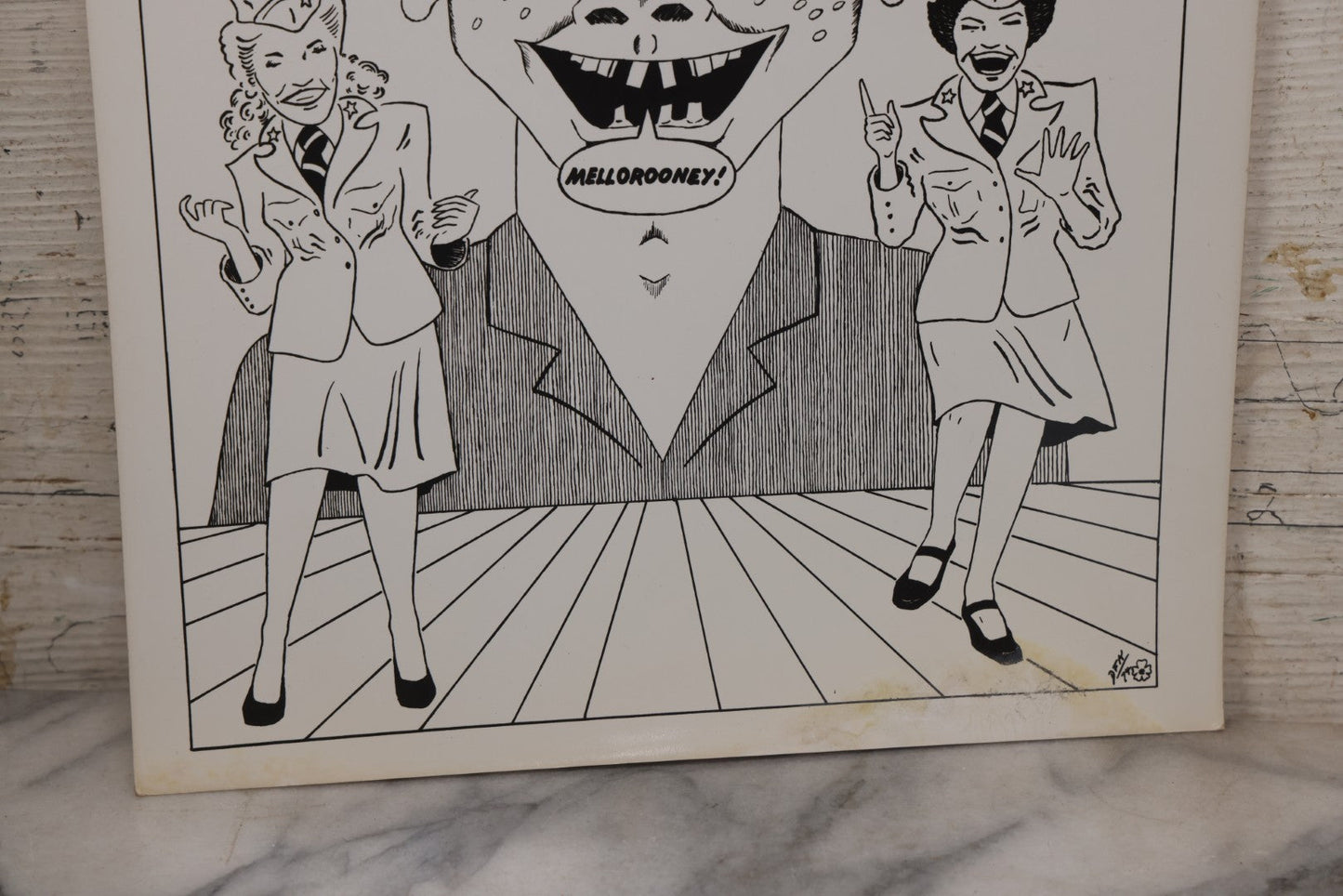 Lot 065 - Pair Of Vintage Underground Comic Book Style Poster Prints, "The Fabulous Andrews Sisters" And Zombie Woman Pin-Up, Signed In Print D.F.K. 1974 And D.K. '71, Respectively, On Glossy Paper 