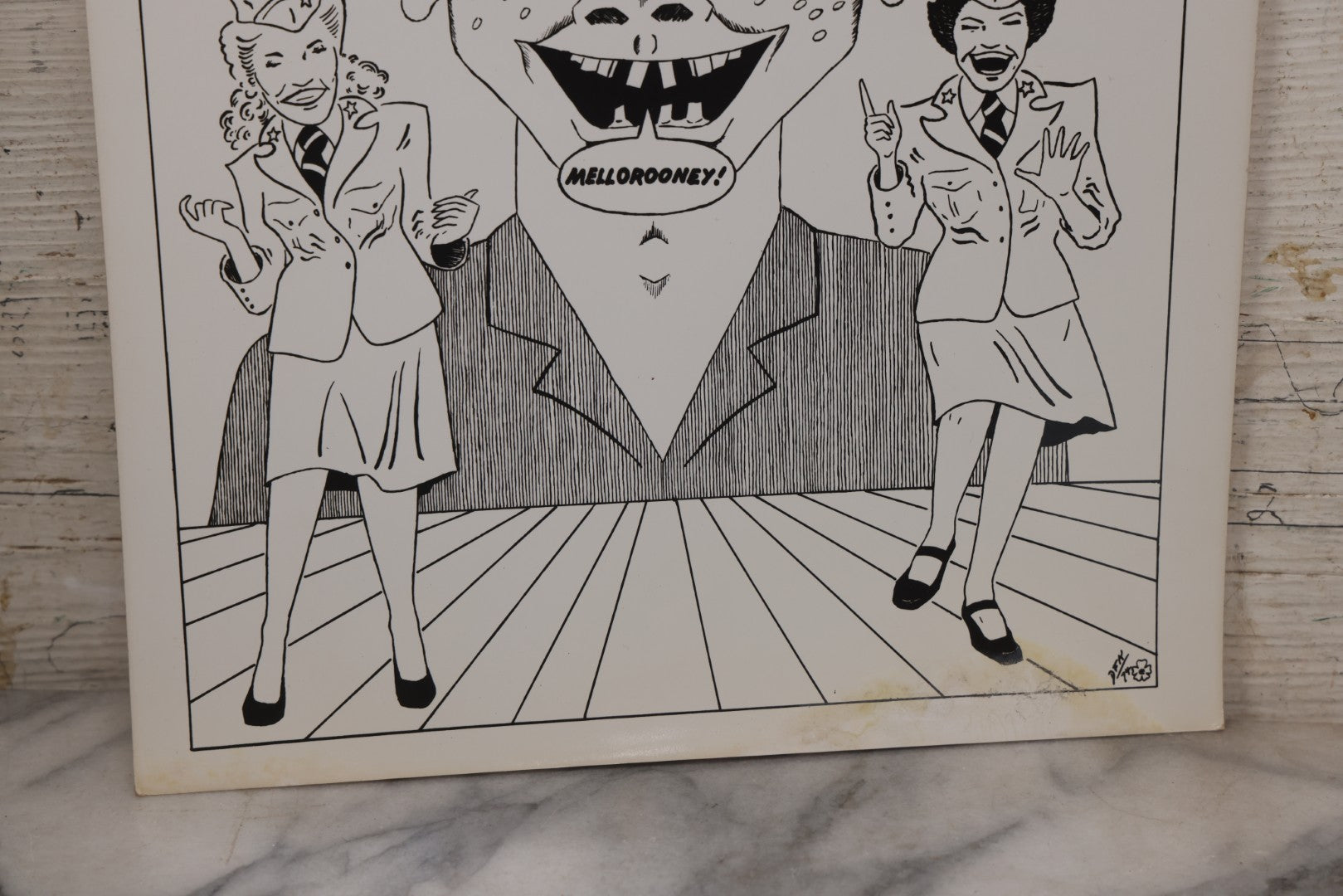 Lot 065 - Pair Of Vintage Underground Comic Book Style Poster Prints, "The Fabulous Andrews Sisters" And Zombie Woman Pin-Up, Signed In Print D.F.K. 1974 And D.K. '71, Respectively, On Glossy Paper 