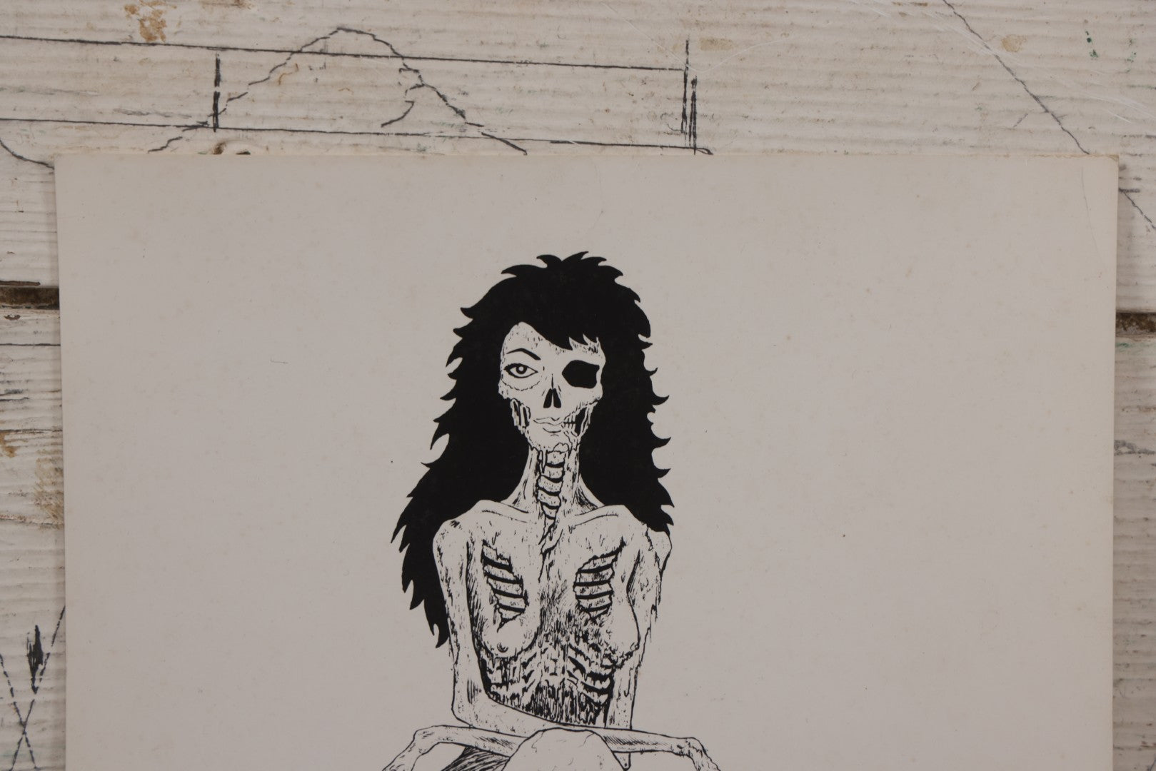 Lot 065 - Pair Of Vintage Underground Comic Book Style Poster Prints, "The Fabulous Andrews Sisters" And Zombie Woman Pin-Up, Signed In Print D.F.K. 1974 And D.K. '71, Respectively, On Glossy Paper 