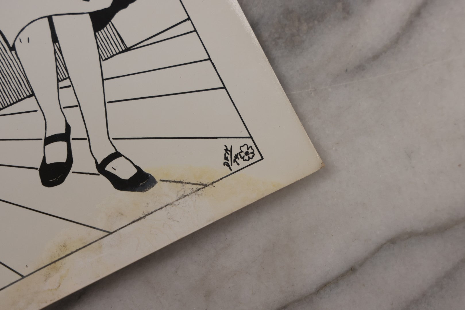 Lot 065 - Pair Of Vintage Underground Comic Book Style Poster Prints, "The Fabulous Andrews Sisters" And Zombie Woman Pin-Up, Signed In Print D.F.K. 1974 And D.K. '71, Respectively, On Glossy Paper 