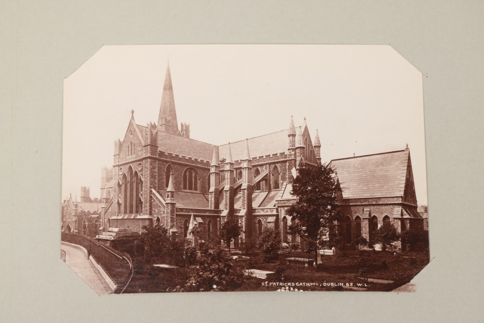 Lot 070 - Antique Photo Album With Approximately 80 Souvenir Photographs Of Landmarks Around Europe, England Including Churches And Cathedrals, Bridges, Architecture, Interiors, And Graveyards, Contained In "The Photo-Bind" Trademarked Album By J.H.H.M.