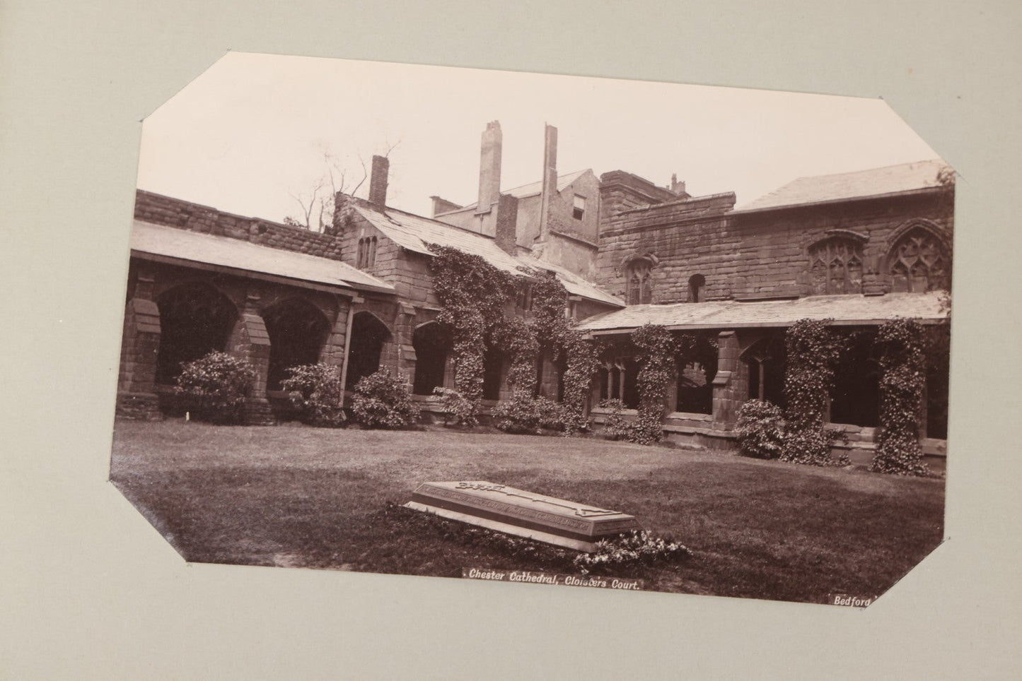 Lot 070 - Antique Photo Album With Approximately 80 Souvenir Photographs Of Landmarks Around Europe, England Including Churches And Cathedrals, Bridges, Architecture, Interiors, And Graveyards, Contained In "The Photo-Bind" Trademarked Album By J.H.H.M.