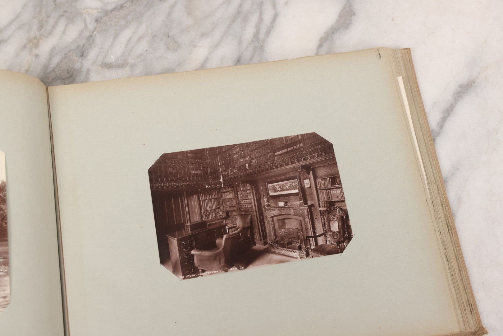 Lot 070 - Antique Photo Album With Approximately 80 Souvenir Photographs Of Landmarks Around Europe, England Including Churches And Cathedrals, Bridges, Architecture, Interiors, And Graveyards, Contained In "The Photo-Bind" Trademarked Album By J.H.H.M.