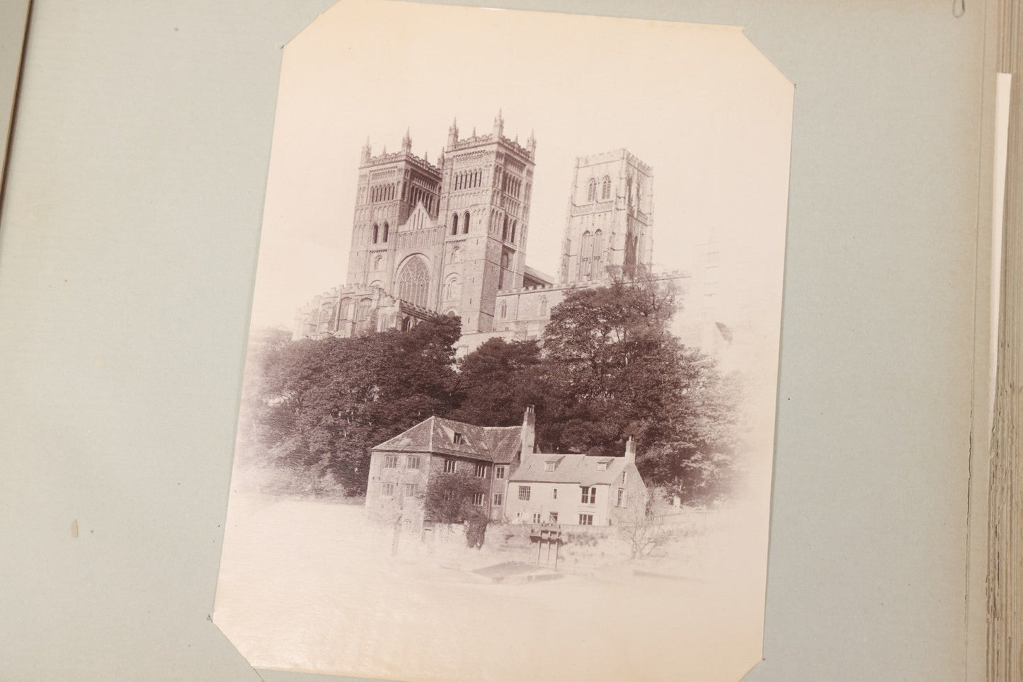 Lot 070 - Antique Photo Album With Approximately 80 Souvenir Photographs Of Landmarks Around Europe, England Including Churches And Cathedrals, Bridges, Architecture, Interiors, And Graveyards, Contained In "The Photo-Bind" Trademarked Album By J.H.H.M.