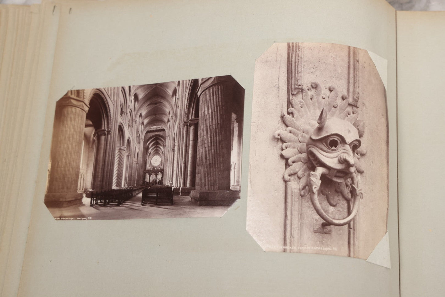 Lot 070 - Antique Photo Album With Approximately 80 Souvenir Photographs Of Landmarks Around Europe, England Including Churches And Cathedrals, Bridges, Architecture, Interiors, And Graveyards, Contained In "The Photo-Bind" Trademarked Album By J.H.H.M.