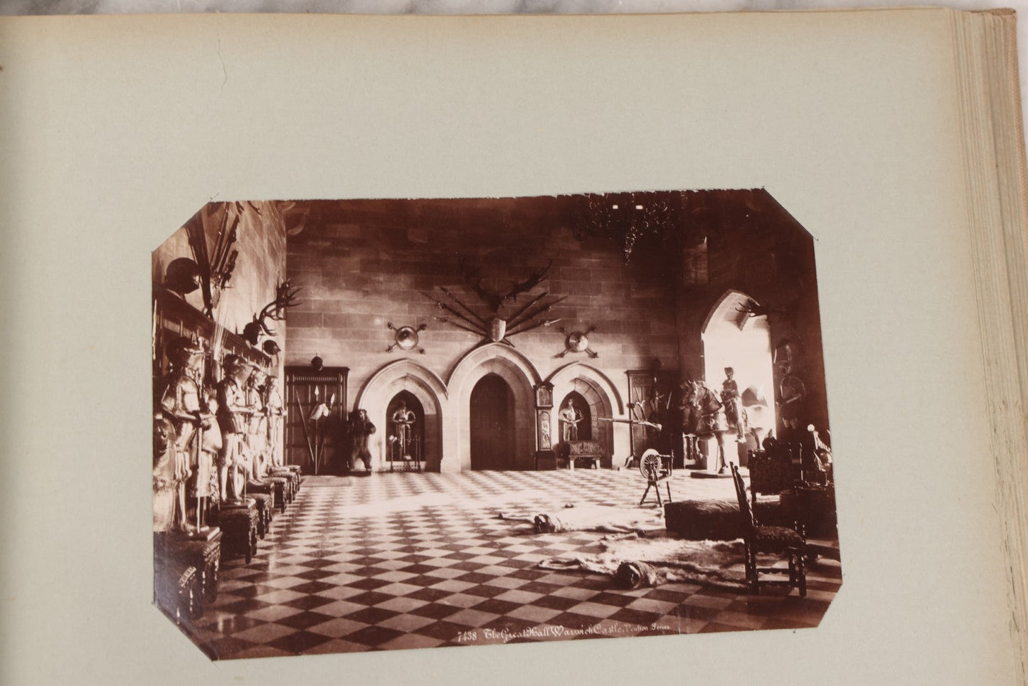 Lot 070 - Antique Photo Album With Approximately 80 Souvenir Photographs Of Landmarks Around Europe, England Including Churches And Cathedrals, Bridges, Architecture, Interiors, And Graveyards, Contained In "The Photo-Bind" Trademarked Album By J.H.H.M.