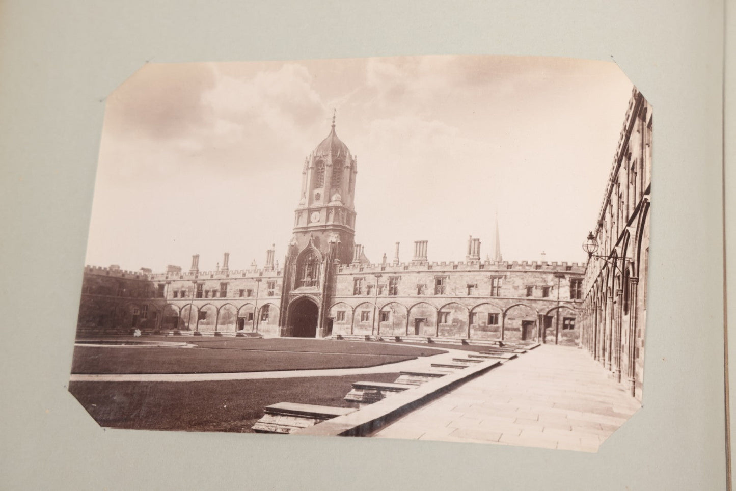 Lot 070 - Antique Photo Album With Approximately 80 Souvenir Photographs Of Landmarks Around Europe, England Including Churches And Cathedrals, Bridges, Architecture, Interiors, And Graveyards, Contained In "The Photo-Bind" Trademarked Album By J.H.H.M.