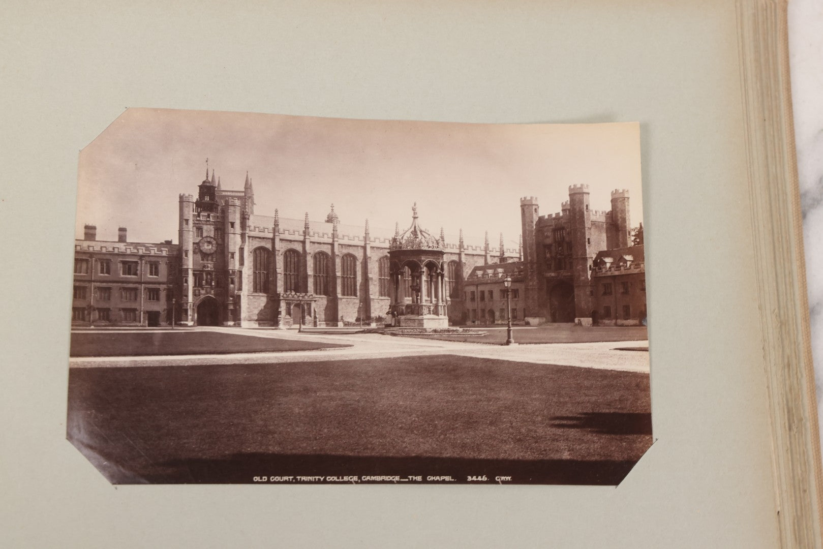 Lot 070 - Antique Photo Album With Approximately 80 Souvenir Photographs Of Landmarks Around Europe, England Including Churches And Cathedrals, Bridges, Architecture, Interiors, And Graveyards, Contained In "The Photo-Bind" Trademarked Album By J.H.H.M.