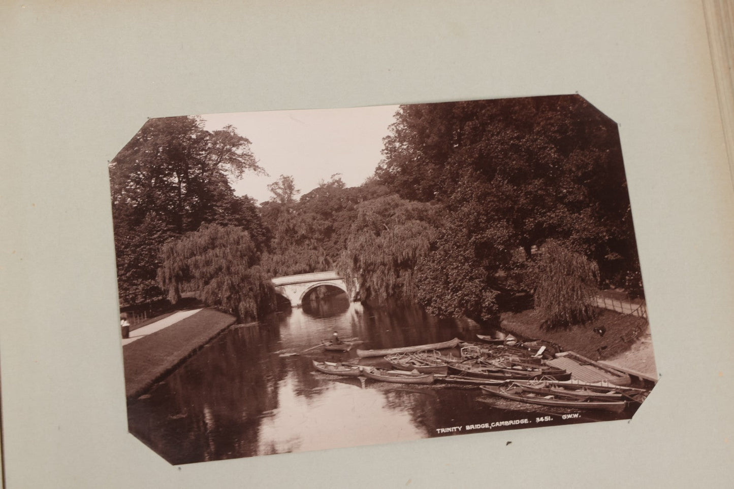Lot 070 - Antique Photo Album With Approximately 80 Souvenir Photographs Of Landmarks Around Europe, England Including Churches And Cathedrals, Bridges, Architecture, Interiors, And Graveyards, Contained In "The Photo-Bind" Trademarked Album By J.H.H.M.