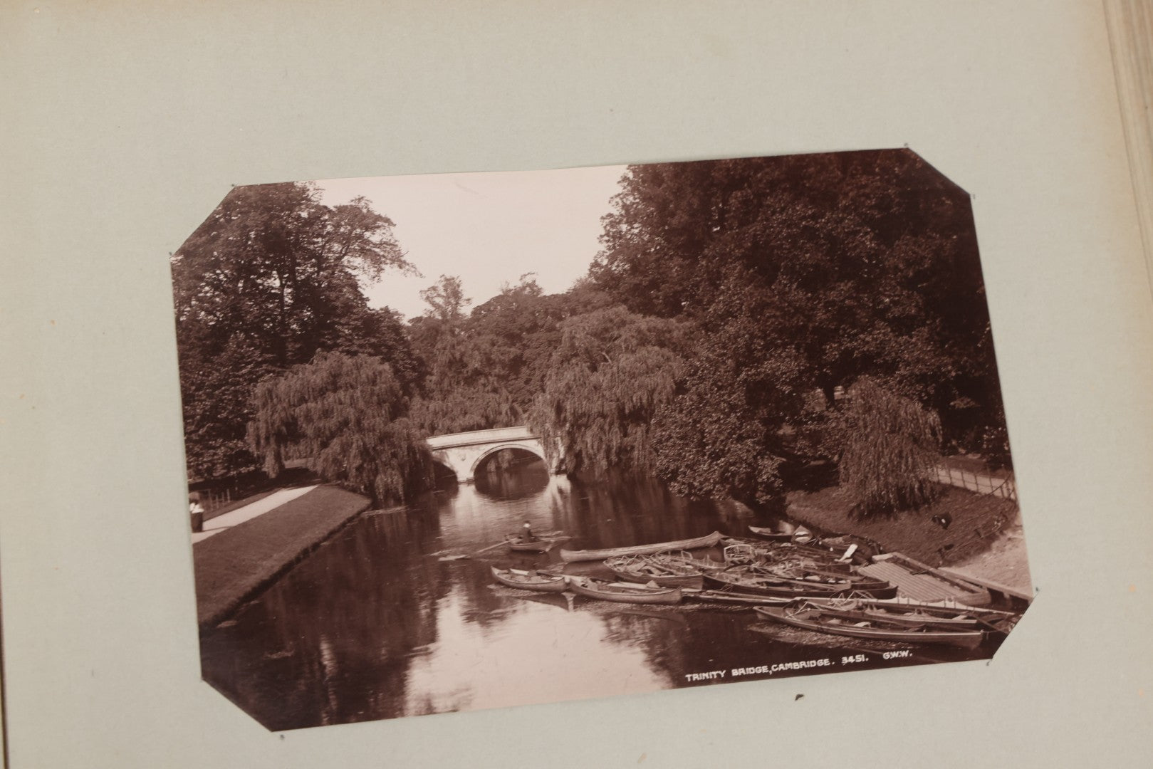 Lot 070 - Antique Photo Album With Approximately 80 Souvenir Photographs Of Landmarks Around Europe, England Including Churches And Cathedrals, Bridges, Architecture, Interiors, And Graveyards, Contained In "The Photo-Bind" Trademarked Album By J.H.H.M.