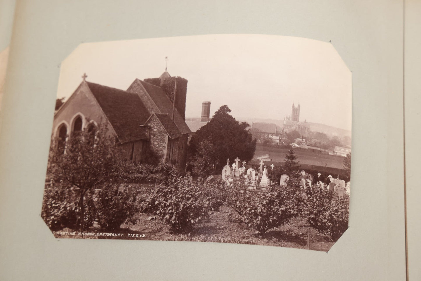 Lot 070 - Antique Photo Album With Approximately 80 Souvenir Photographs Of Landmarks Around Europe, England Including Churches And Cathedrals, Bridges, Architecture, Interiors, And Graveyards, Contained In "The Photo-Bind" Trademarked Album By J.H.H.M.