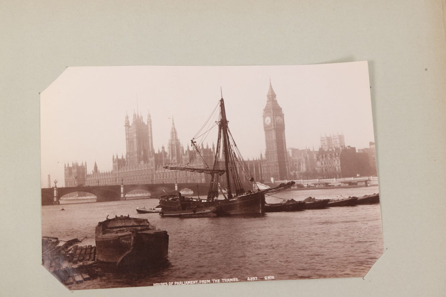 Lot 070 - Antique Photo Album With Approximately 80 Souvenir Photographs Of Landmarks Around Europe, England Including Churches And Cathedrals, Bridges, Architecture, Interiors, And Graveyards, Contained In "The Photo-Bind" Trademarked Album By J.H.H.M.