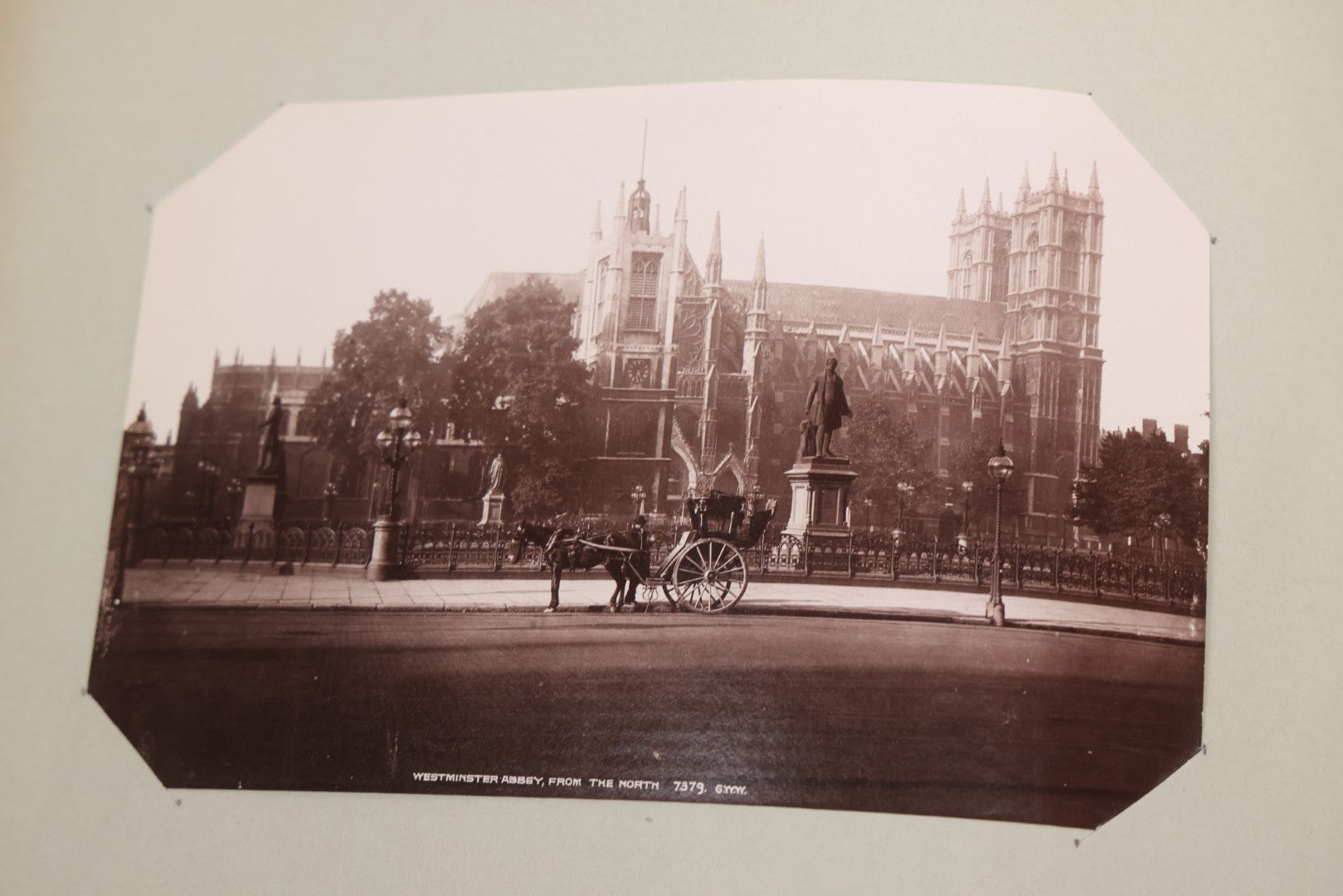 Lot 070 - Antique Photo Album With Approximately 80 Souvenir Photographs Of Landmarks Around Europe, England Including Churches And Cathedrals, Bridges, Architecture, Interiors, And Graveyards, Contained In "The Photo-Bind" Trademarked Album By J.H.H.M.