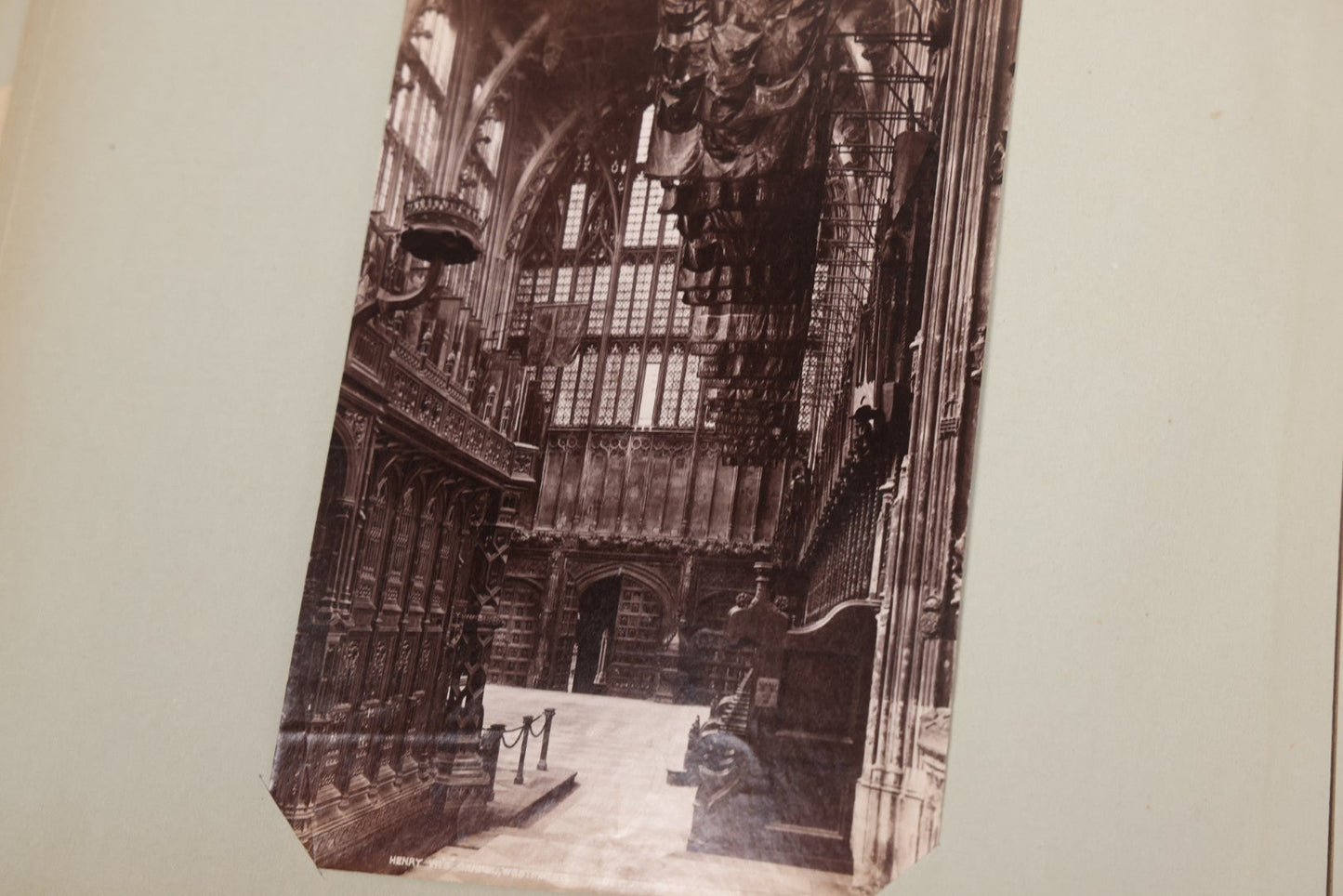 Lot 070 - Antique Photo Album With Approximately 80 Souvenir Photographs Of Landmarks Around Europe, England Including Churches And Cathedrals, Bridges, Architecture, Interiors, And Graveyards, Contained In "The Photo-Bind" Trademarked Album By J.H.H.M.