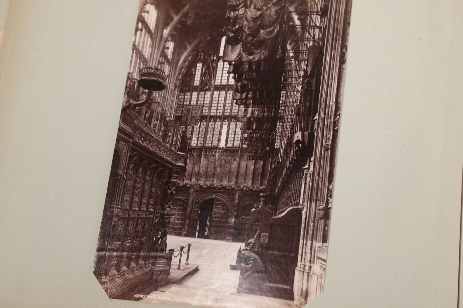 Lot 070 - Antique Photo Album With Approximately 80 Souvenir Photographs Of Landmarks Around Europe, England Including Churches And Cathedrals, Bridges, Architecture, Interiors, And Graveyards, Contained In "The Photo-Bind" Trademarked Album By J.H.H.M.