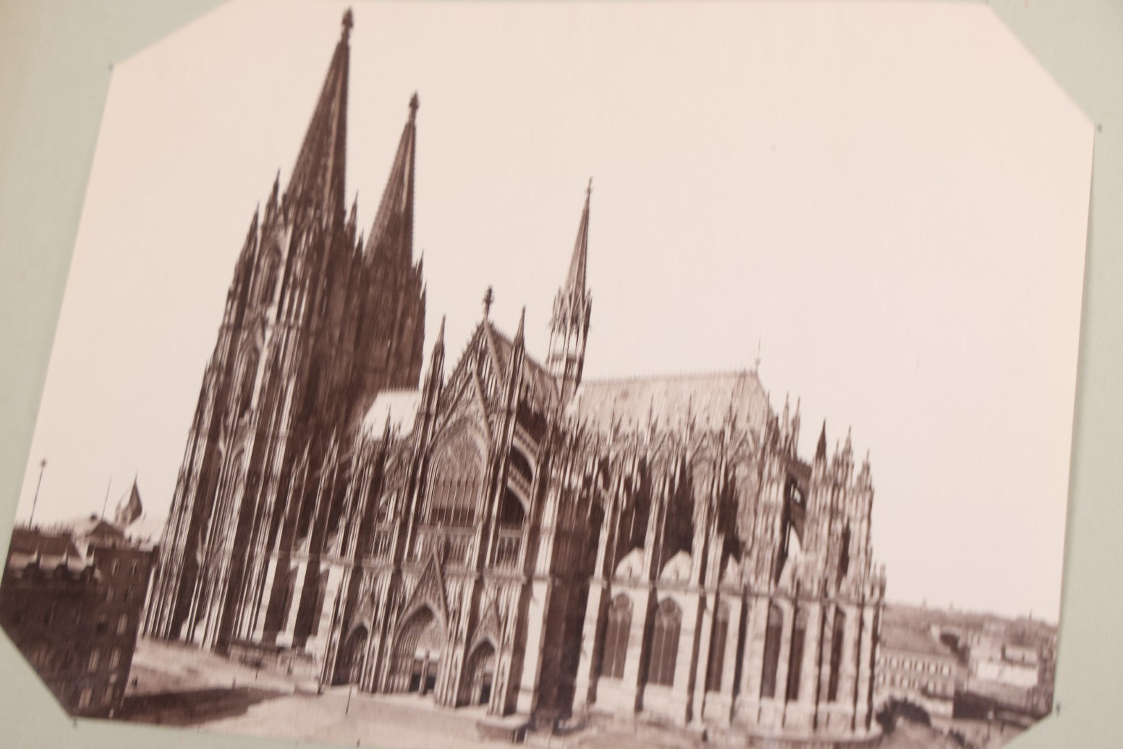 Lot 070 - Antique Photo Album With Approximately 80 Souvenir Photographs Of Landmarks Around Europe, England Including Churches And Cathedrals, Bridges, Architecture, Interiors, And Graveyards, Contained In "The Photo-Bind" Trademarked Album By J.H.H.M.