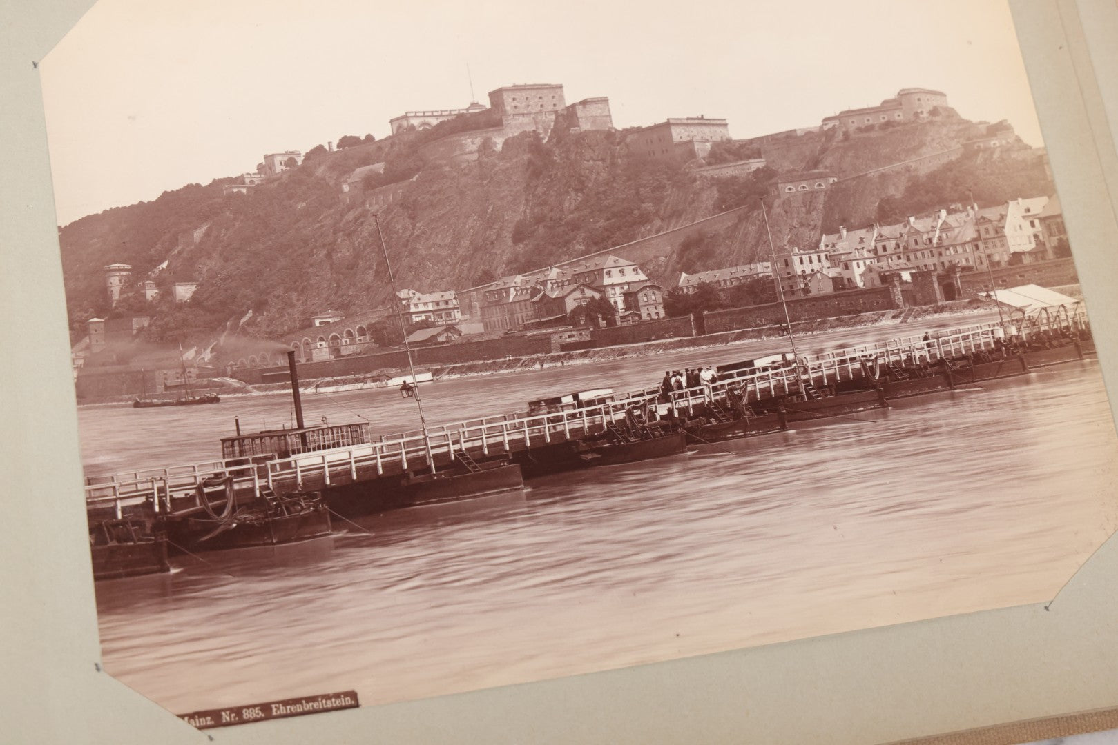 Lot 070 - Antique Photo Album With Approximately 80 Souvenir Photographs Of Landmarks Around Europe, England Including Churches And Cathedrals, Bridges, Architecture, Interiors, And Graveyards, Contained In "The Photo-Bind" Trademarked Album By J.H.H.M.