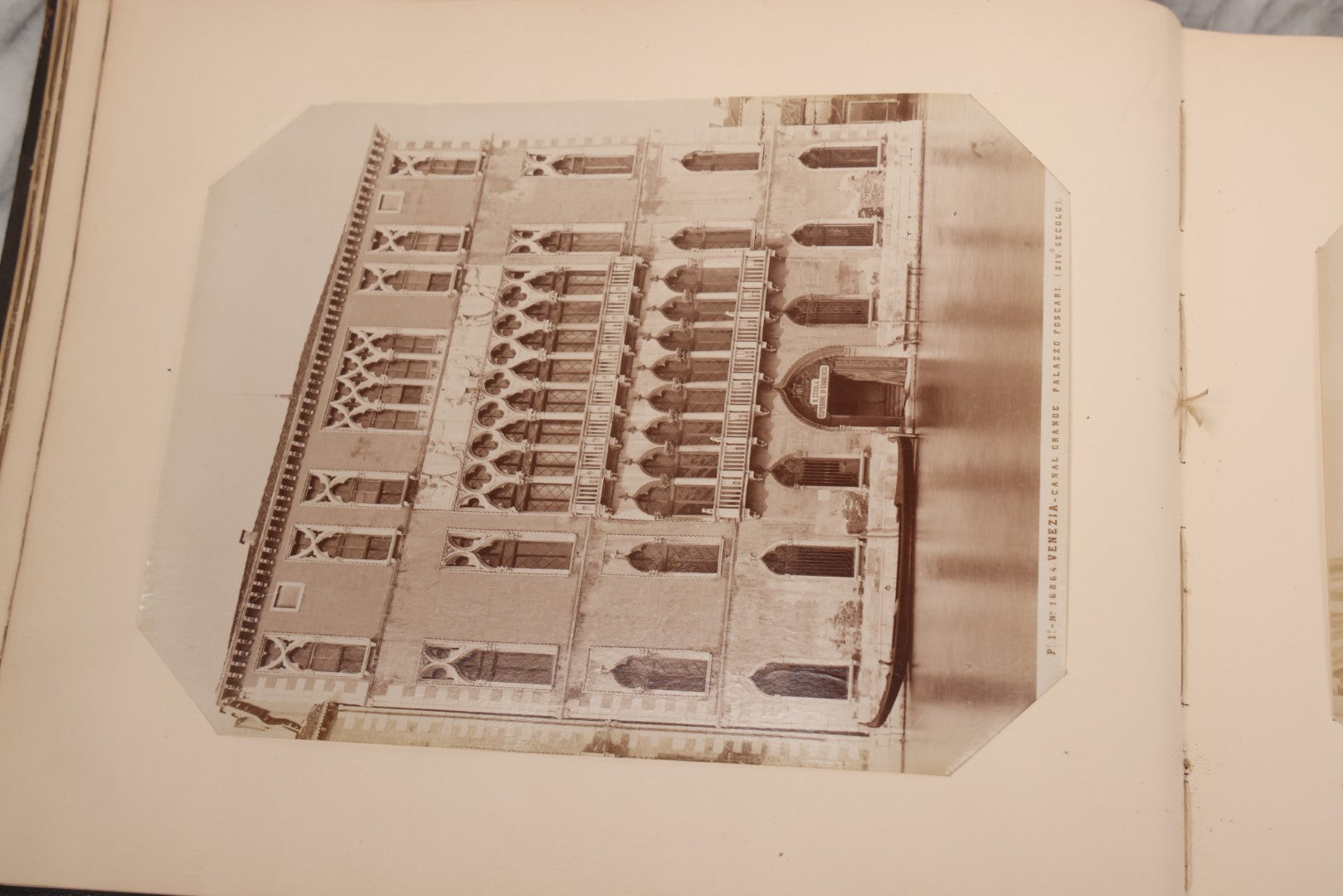 Lot 071 - Antique Photo Album With Approximately 100 Souvenir Photographs Of Landmarks In Italy, Including Churches And Cathedrals, Venice Canals, Ancient Ruins, Pompeii, Architecture, Doorways, Art And Statues