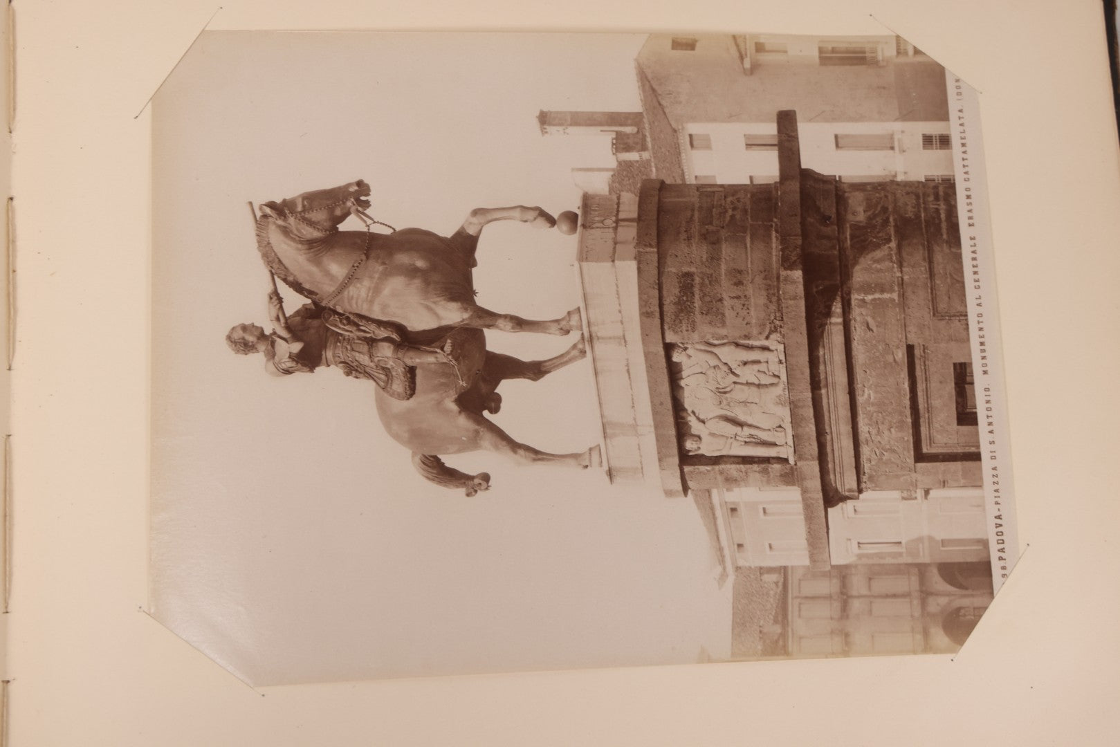 Lot 071 - Antique Photo Album With Approximately 100 Souvenir Photographs Of Landmarks In Italy, Including Churches And Cathedrals, Venice Canals, Ancient Ruins, Pompeii, Architecture, Doorways, Art And Statues