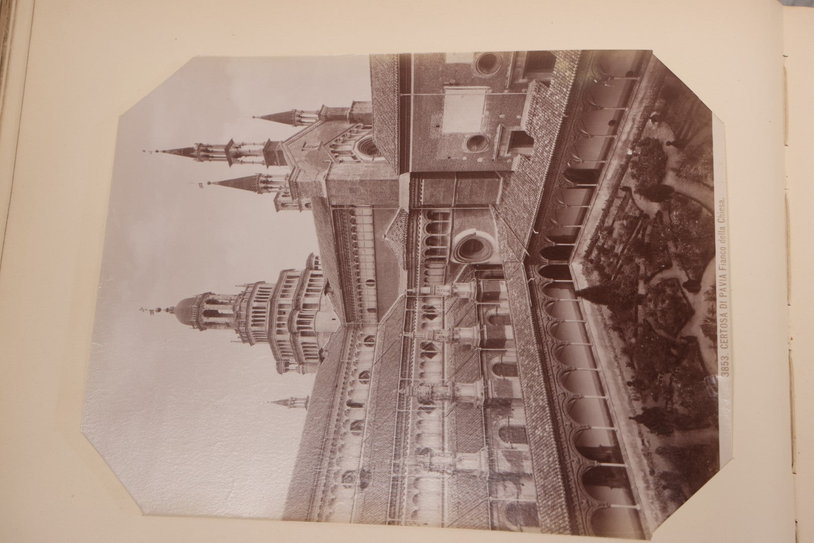 Lot 071 - Antique Photo Album With Approximately 100 Souvenir Photographs Of Landmarks In Italy, Including Churches And Cathedrals, Venice Canals, Ancient Ruins, Pompeii, Architecture, Doorways, Art And Statues