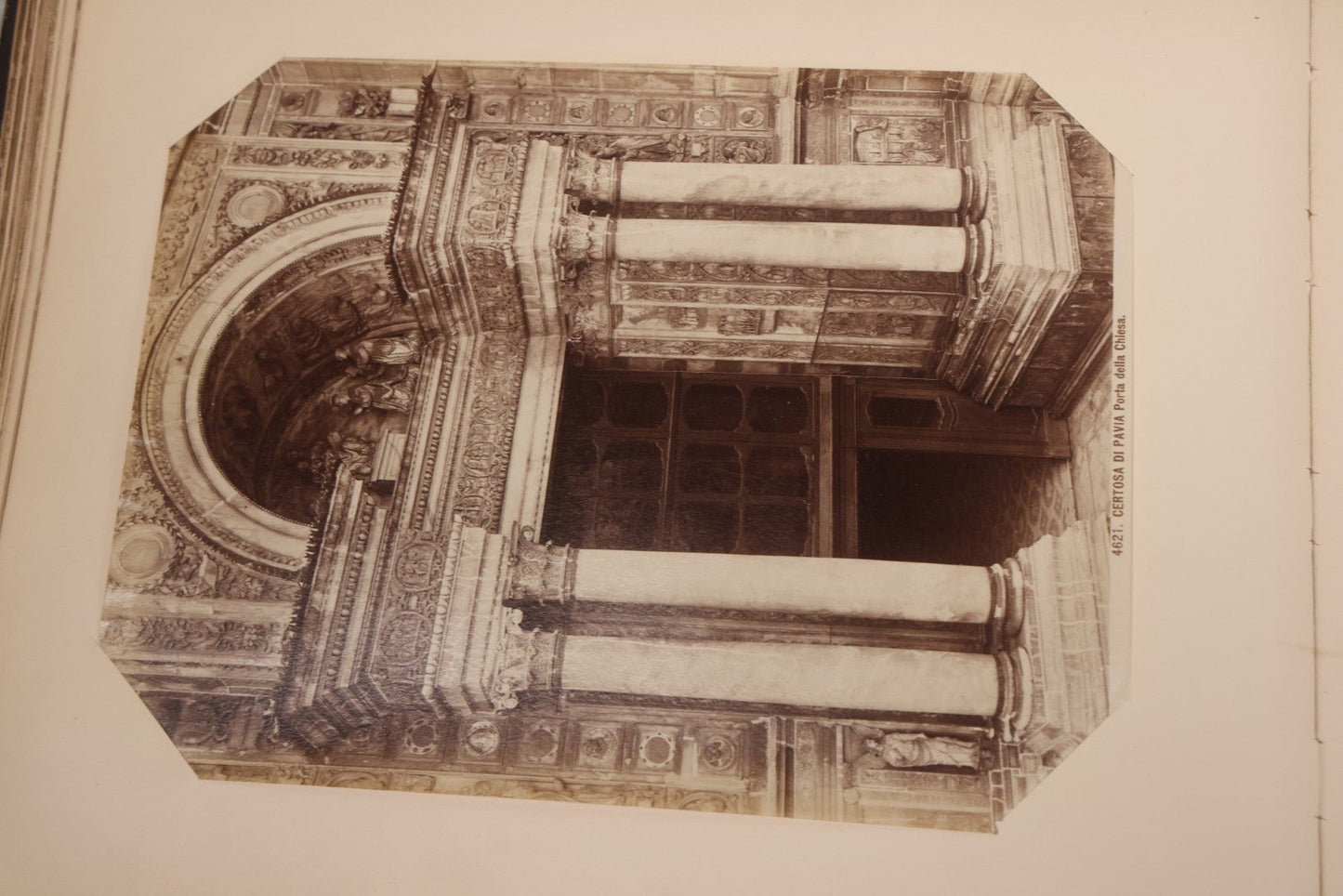 Lot 071 - Antique Photo Album With Approximately 100 Souvenir Photographs Of Landmarks In Italy, Including Churches And Cathedrals, Venice Canals, Ancient Ruins, Pompeii, Architecture, Doorways, Art And Statues