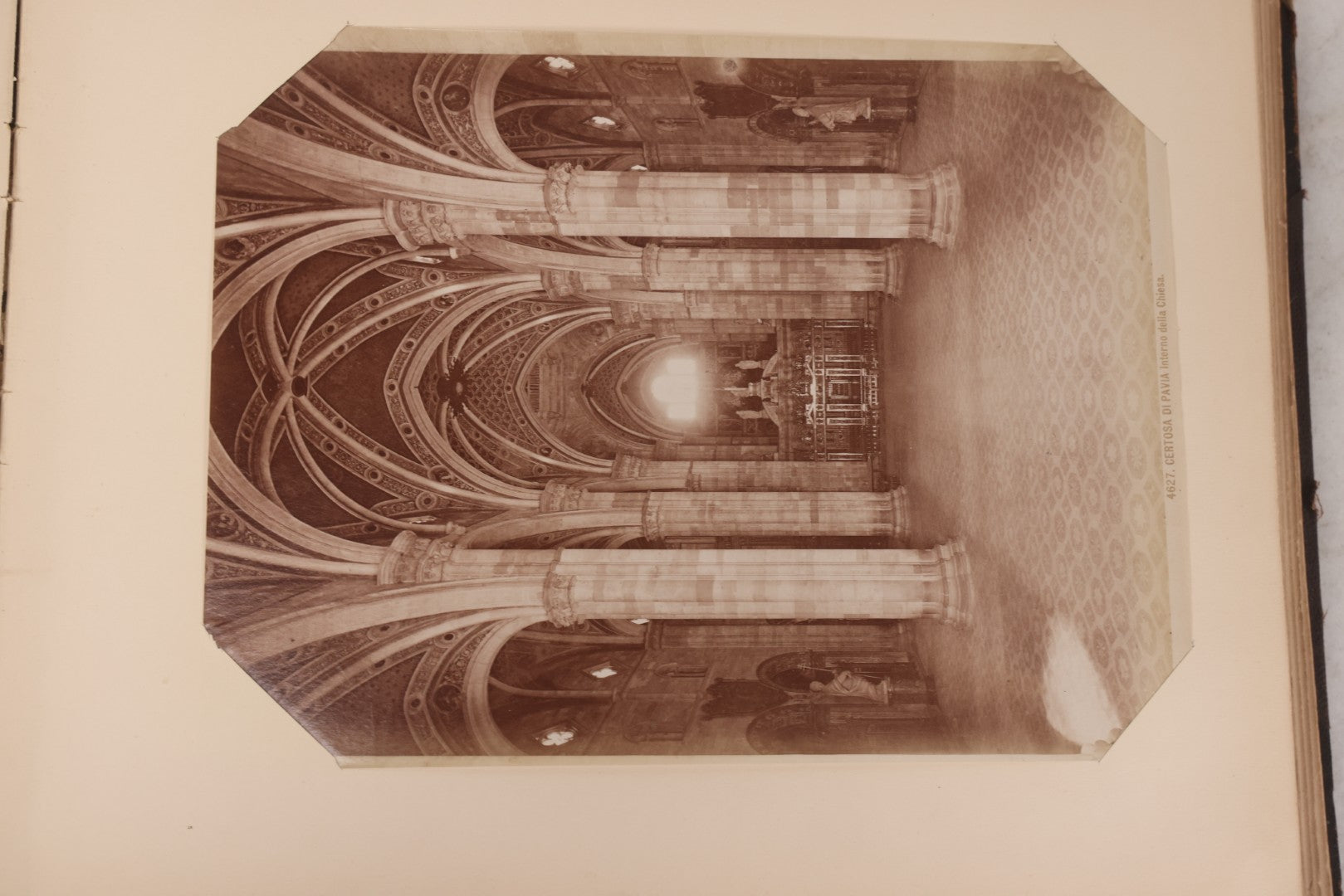 Lot 071 - Antique Photo Album With Approximately 100 Souvenir Photographs Of Landmarks In Italy, Including Churches And Cathedrals, Venice Canals, Ancient Ruins, Pompeii, Architecture, Doorways, Art And Statues