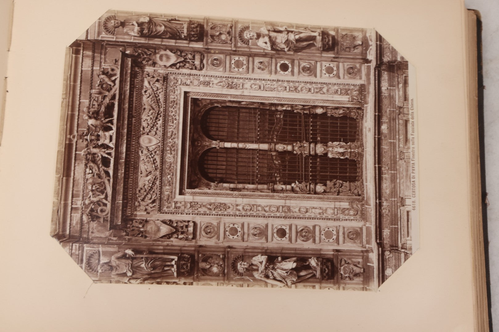 Lot 071 - Antique Photo Album With Approximately 100 Souvenir Photographs Of Landmarks In Italy, Including Churches And Cathedrals, Venice Canals, Ancient Ruins, Pompeii, Architecture, Doorways, Art And Statues