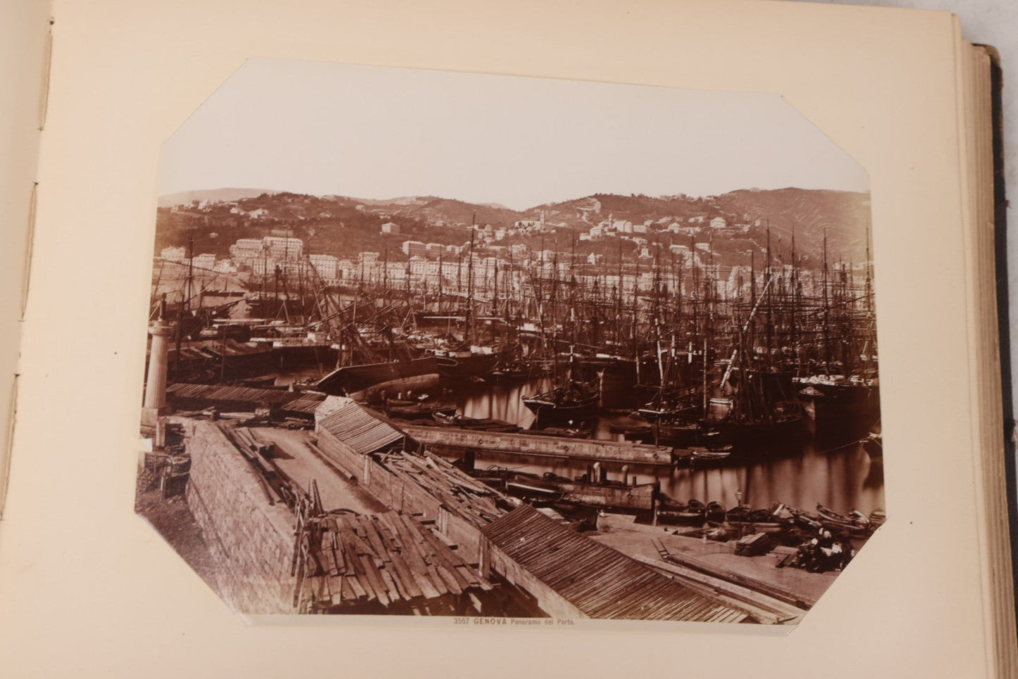 Lot 071 - Antique Photo Album With Approximately 100 Souvenir Photographs Of Landmarks In Italy, Including Churches And Cathedrals, Venice Canals, Ancient Ruins, Pompeii, Architecture, Doorways, Art And Statues