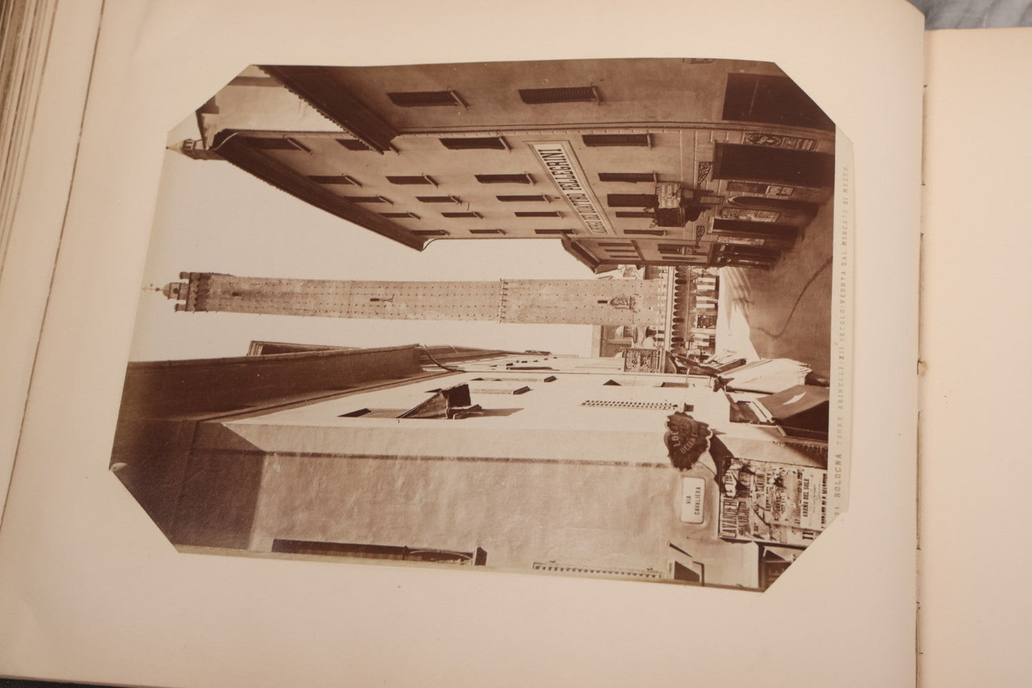 Lot 071 - Antique Photo Album With Approximately 100 Souvenir Photographs Of Landmarks In Italy, Including Churches And Cathedrals, Venice Canals, Ancient Ruins, Pompeii, Architecture, Doorways, Art And Statues