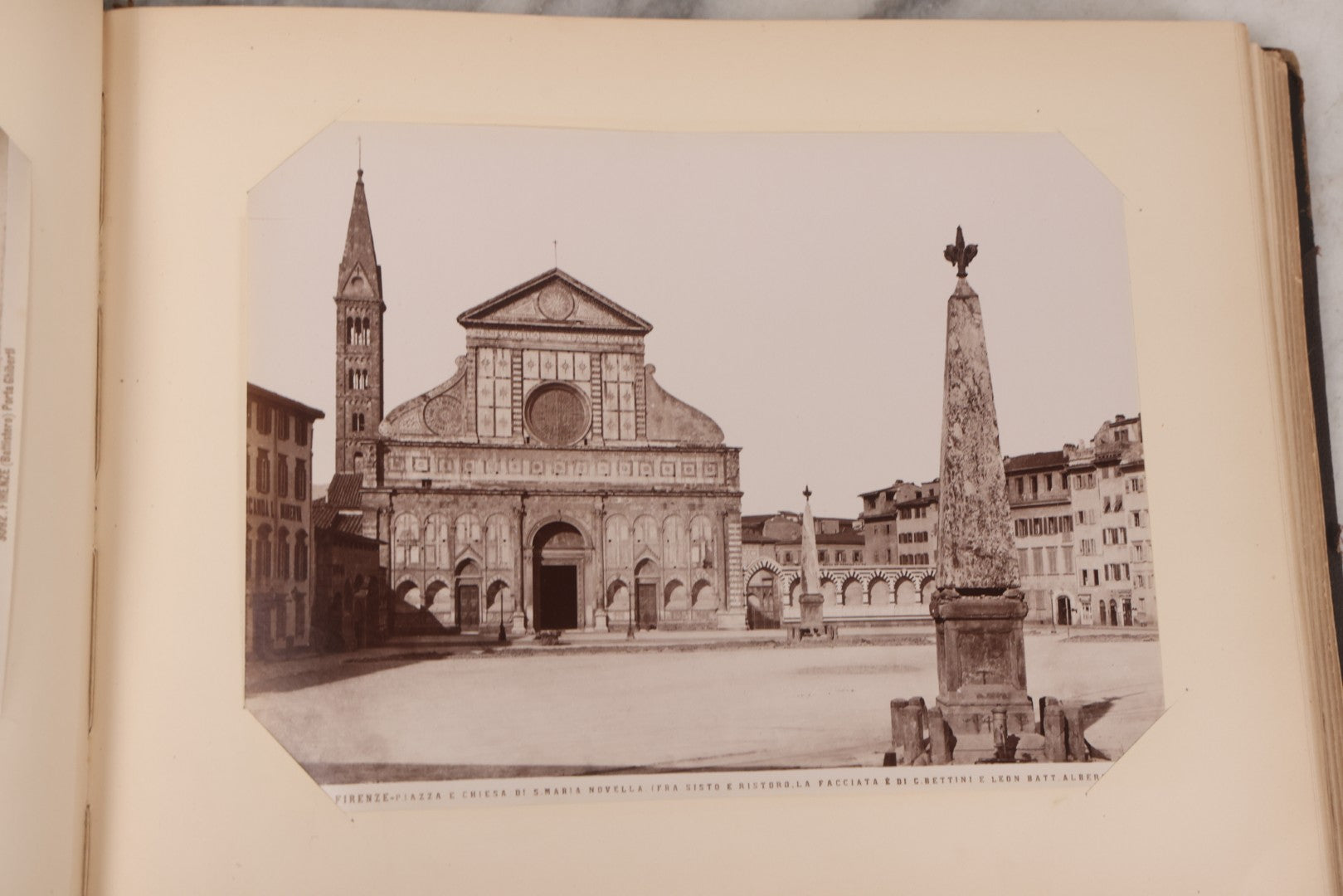Lot 071 - Antique Photo Album With Approximately 100 Souvenir Photographs Of Landmarks In Italy, Including Churches And Cathedrals, Venice Canals, Ancient Ruins, Pompeii, Architecture, Doorways, Art And Statues