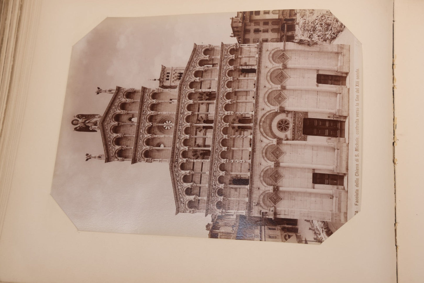 Lot 071 - Antique Photo Album With Approximately 100 Souvenir Photographs Of Landmarks In Italy, Including Churches And Cathedrals, Venice Canals, Ancient Ruins, Pompeii, Architecture, Doorways, Art And Statues