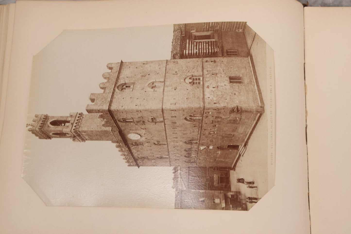 Lot 071 - Antique Photo Album With Approximately 100 Souvenir Photographs Of Landmarks In Italy, Including Churches And Cathedrals, Venice Canals, Ancient Ruins, Pompeii, Architecture, Doorways, Art And Statues