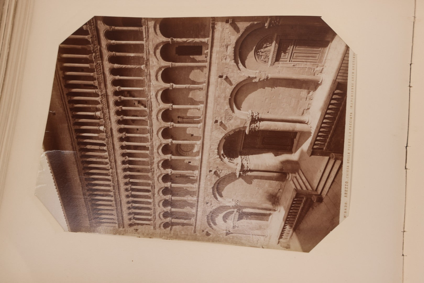 Lot 071 - Antique Photo Album With Approximately 100 Souvenir Photographs Of Landmarks In Italy, Including Churches And Cathedrals, Venice Canals, Ancient Ruins, Pompeii, Architecture, Doorways, Art And Statues