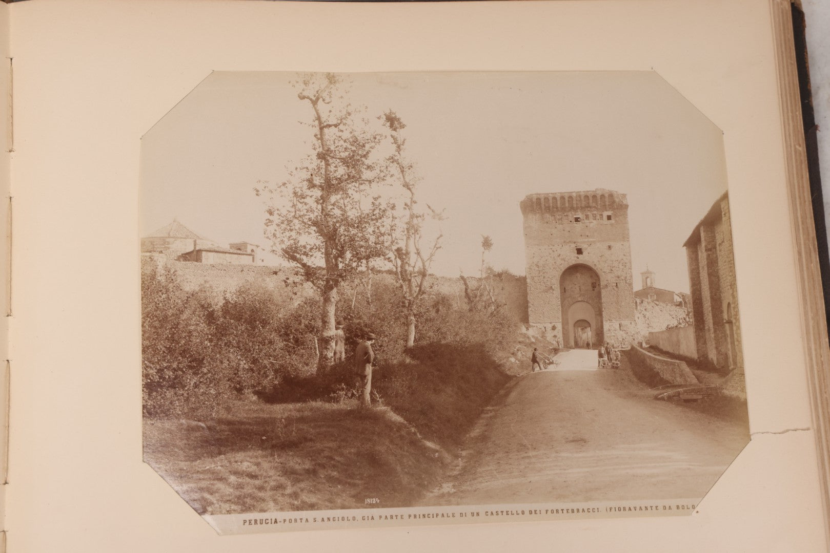 Lot 071 - Antique Photo Album With Approximately 100 Souvenir Photographs Of Landmarks In Italy, Including Churches And Cathedrals, Venice Canals, Ancient Ruins, Pompeii, Architecture, Doorways, Art And Statues