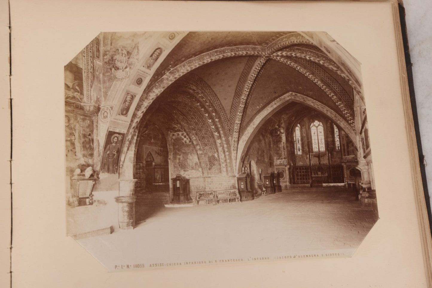 Lot 071 - Antique Photo Album With Approximately 100 Souvenir Photographs Of Landmarks In Italy, Including Churches And Cathedrals, Venice Canals, Ancient Ruins, Pompeii, Architecture, Doorways, Art And Statues