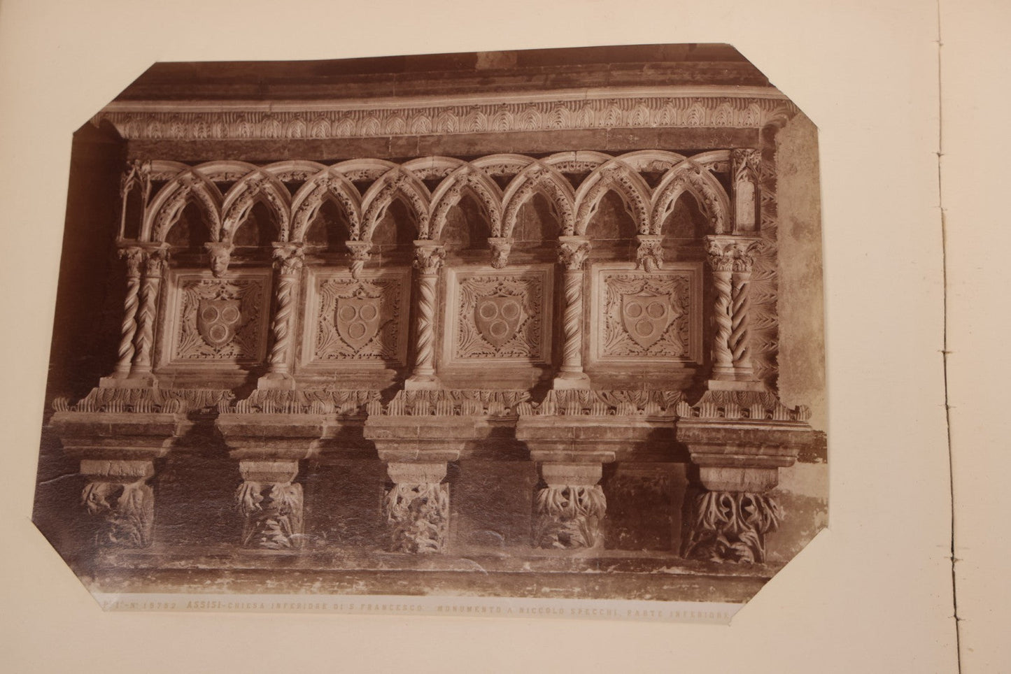 Lot 071 - Antique Photo Album With Approximately 100 Souvenir Photographs Of Landmarks In Italy, Including Churches And Cathedrals, Venice Canals, Ancient Ruins, Pompeii, Architecture, Doorways, Art And Statues