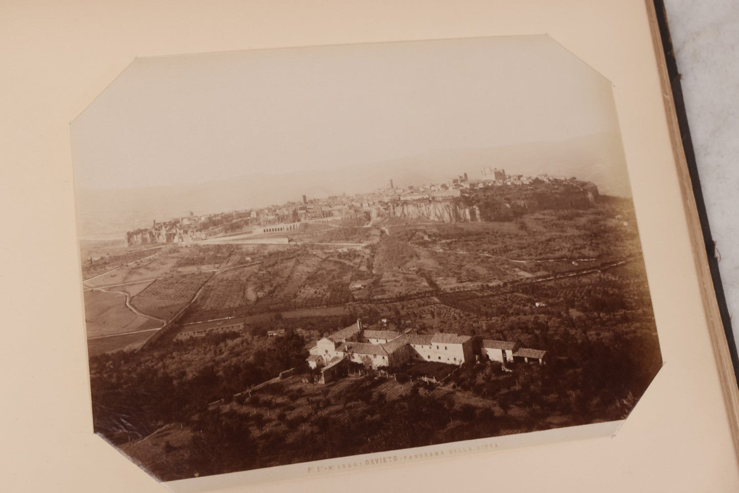 Lot 071 - Antique Photo Album With Approximately 100 Souvenir Photographs Of Landmarks In Italy, Including Churches And Cathedrals, Venice Canals, Ancient Ruins, Pompeii, Architecture, Doorways, Art And Statues