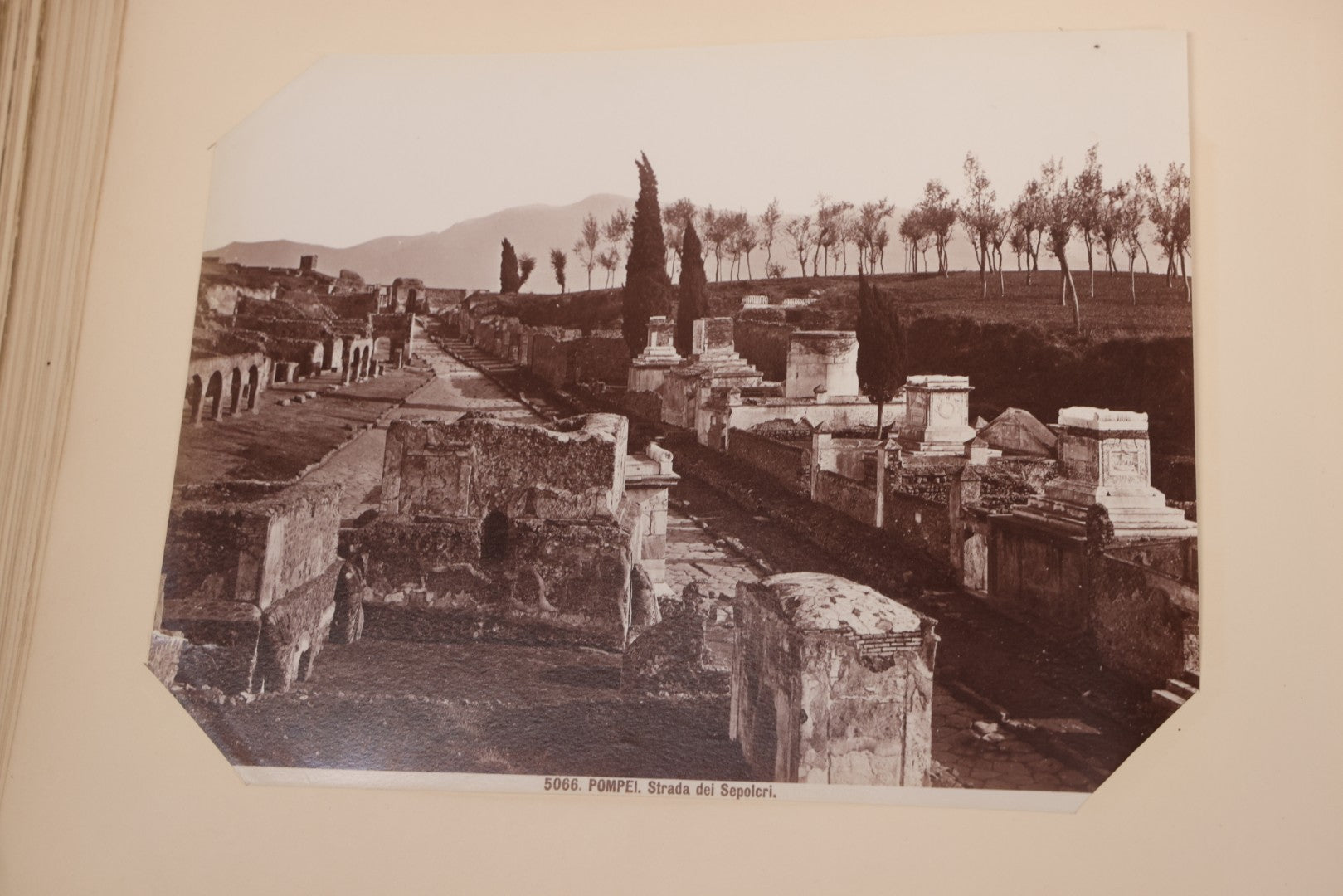 Lot 071 - Antique Photo Album With Approximately 100 Souvenir Photographs Of Landmarks In Italy, Including Churches And Cathedrals, Venice Canals, Ancient Ruins, Pompeii, Architecture, Doorways, Art And Statues