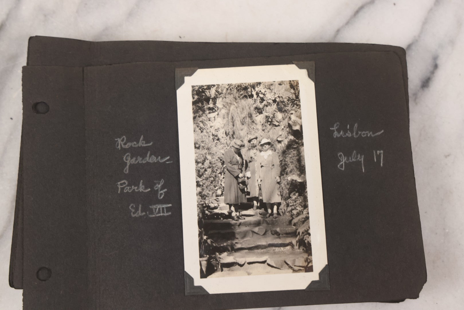 Lot 072 - Vintage Snapshot Photo Album Containing 85+ Photographs, Mostly Of Travel In Italy, Including Pompeii, Rome, Gelati Vendors, The Colosseum, Venice, As Well As Photographs Of The Netherlands, Edinburgh, And More, Note All Page Loose